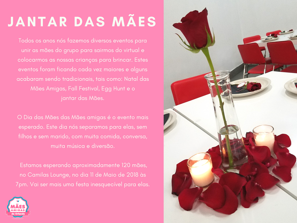 Proposta de patrocínio Jantar Mães Amigas