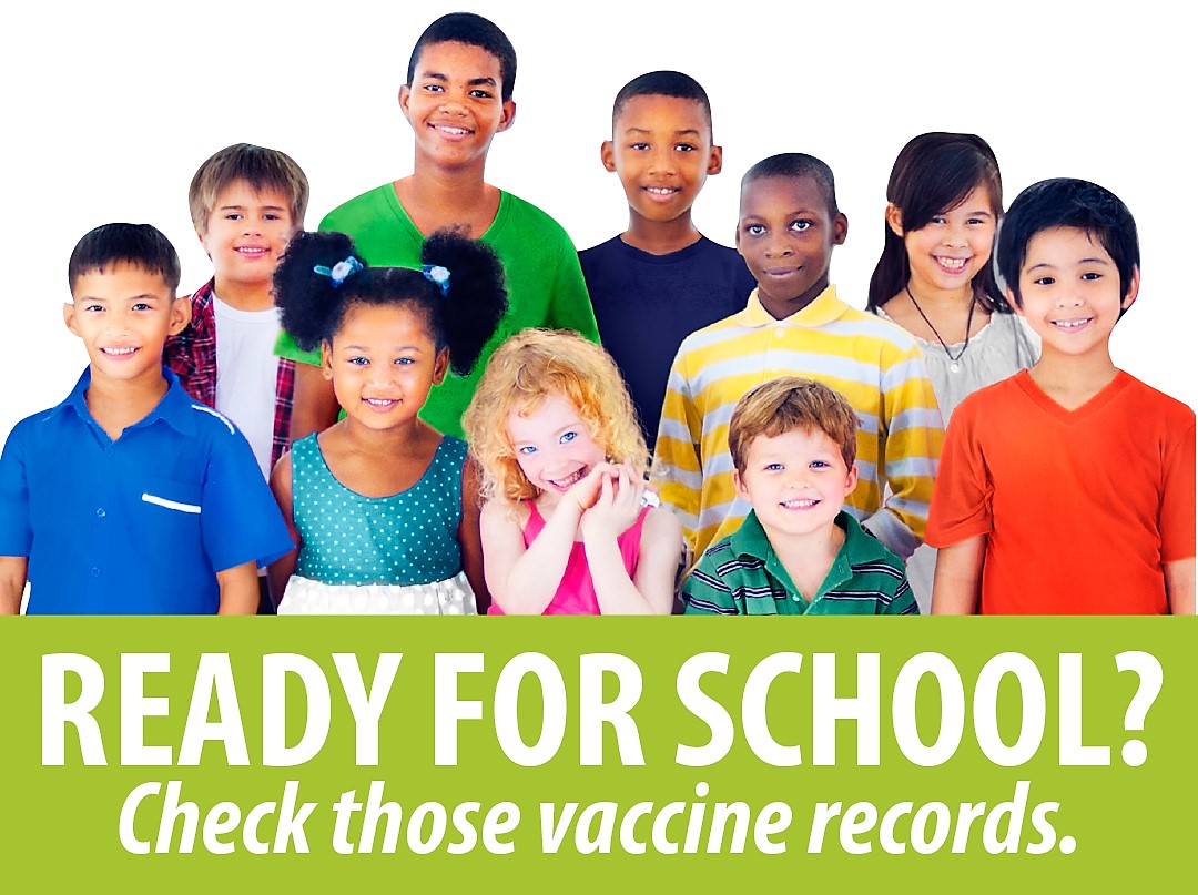 Vacinas para matricular as crianças na escola