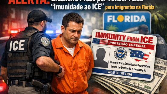 ALERTA: Brasileiro Preso por Vender Falsa “Imunidade ao ICE” para Imigrantes na Flórida