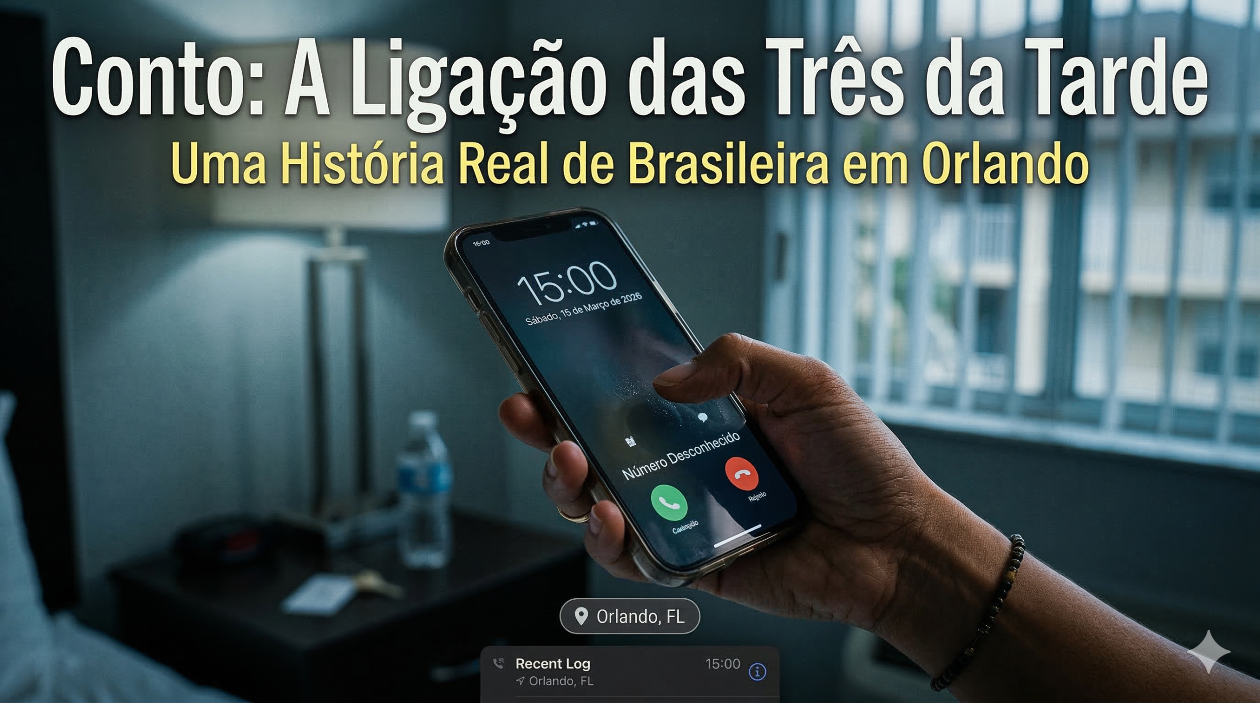 Conto: A Ligação das Três da Tarde: Uma História Real de Brasileira em Orlando