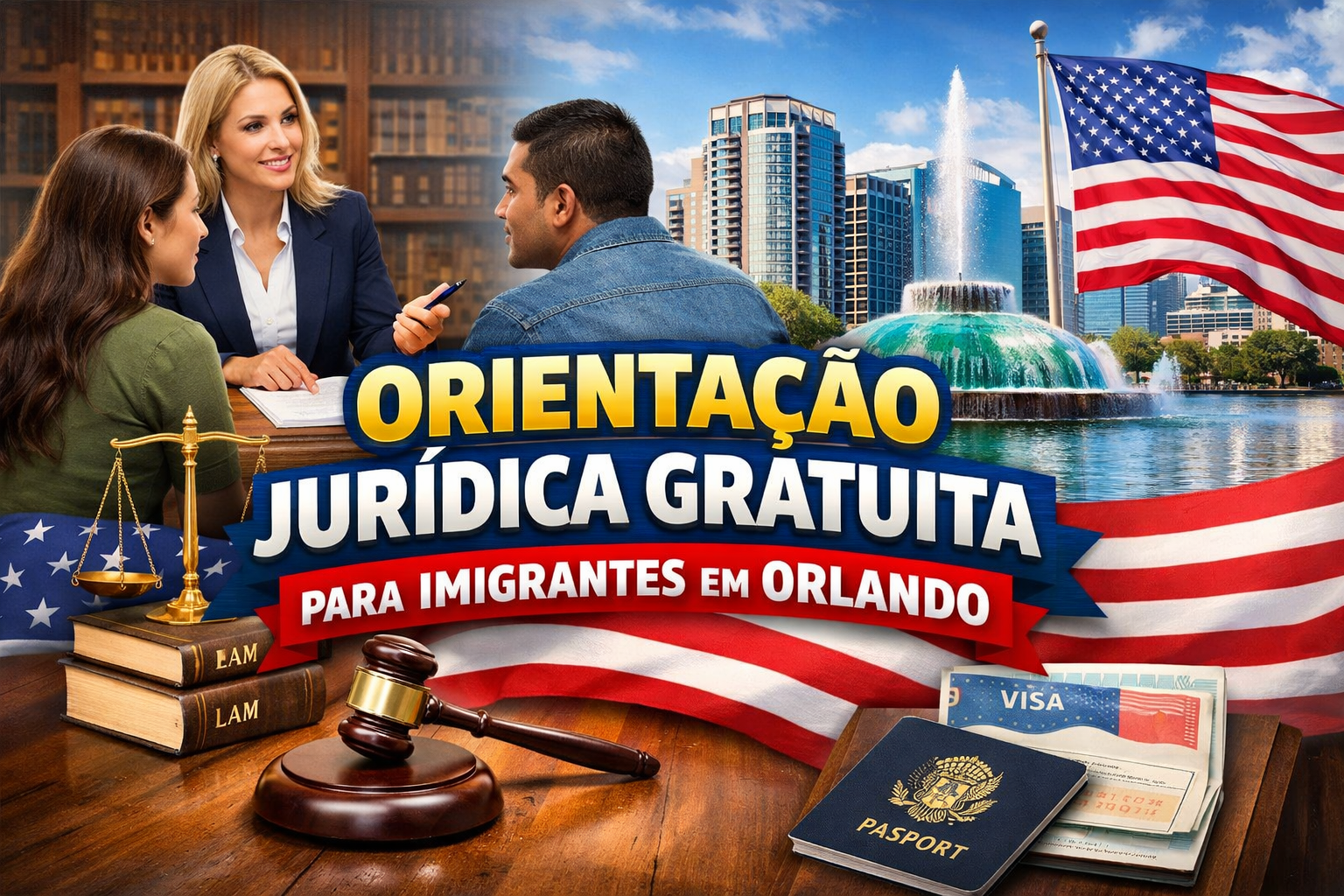 Orientação Jurídica Gratuita para Imigrantes em Orlando: Tudo Sobre o Evento de 28 de Março