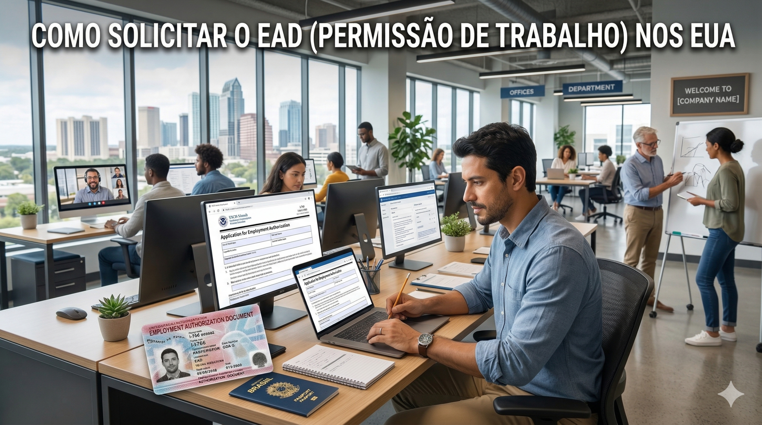 EAD Permissão de Trabalho EUA: Como Solicitar para Brasileiras em Orlando