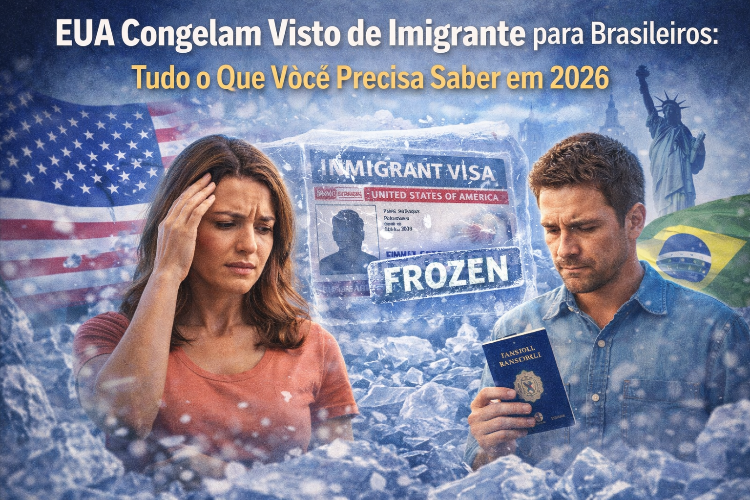 EUA Congelam Visto de Imigrante para Brasileiros: Tudo o Que Você Precisa Saber em 2026