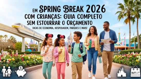 Spring Break 2026 em Orlando com Crianças: Guia Completo Sem Estourar o Orçamento