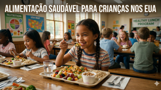 Alimentação Saudável para Crianças nos EUA: Guia para Mães Brasileiras
