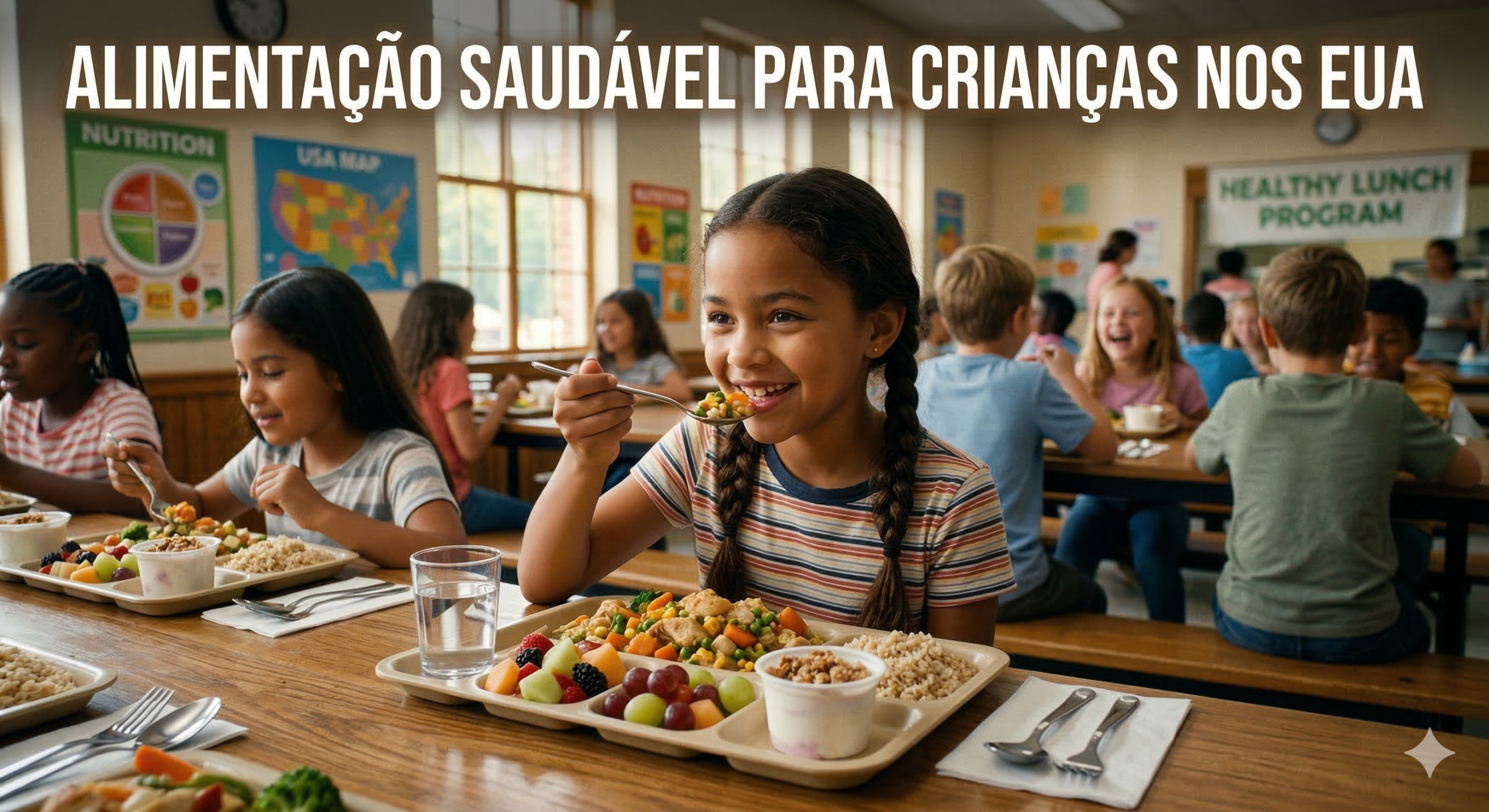 Alimentação Saudável para Crianças nos EUA: Guia para Mães Brasileiras