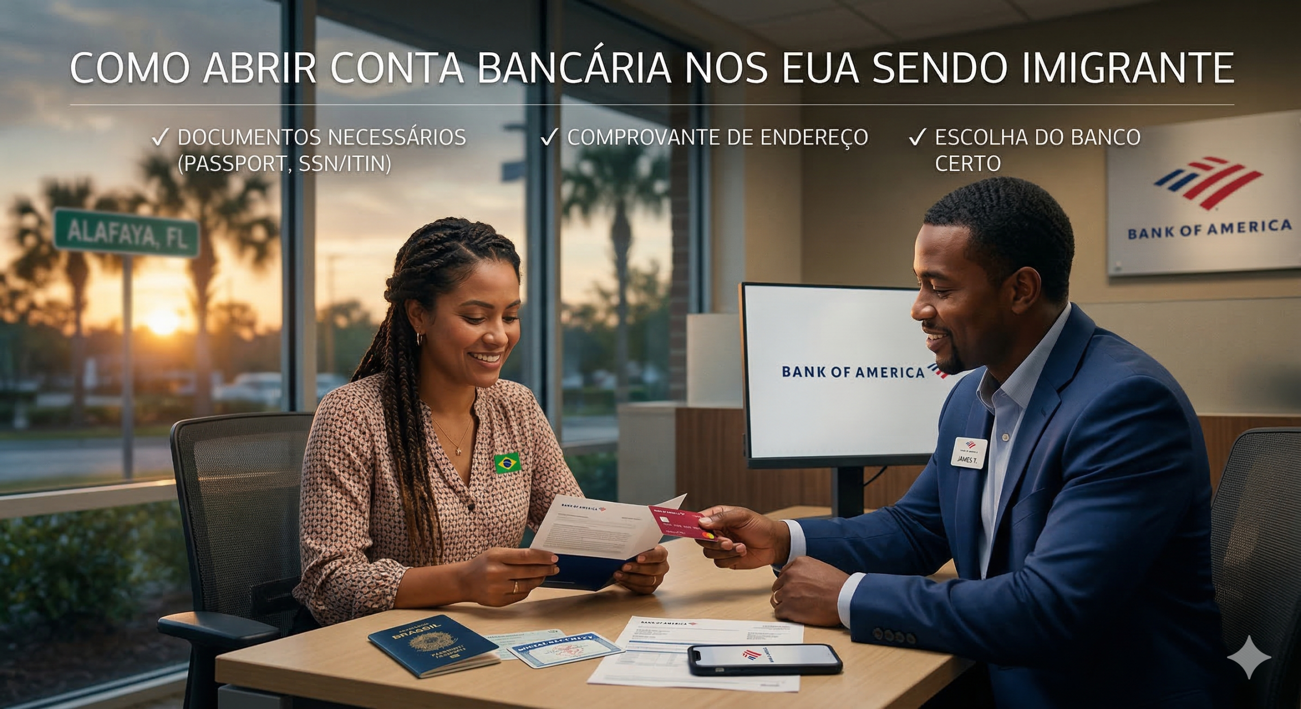 Como Abrir Conta Bancária nos EUA Sendo Imigrante: Guia Completo para Brasileiras