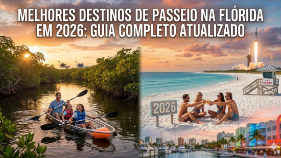 Melhores Destinos de Passeio na Flórida em 2026: Guia Completo Atualizado