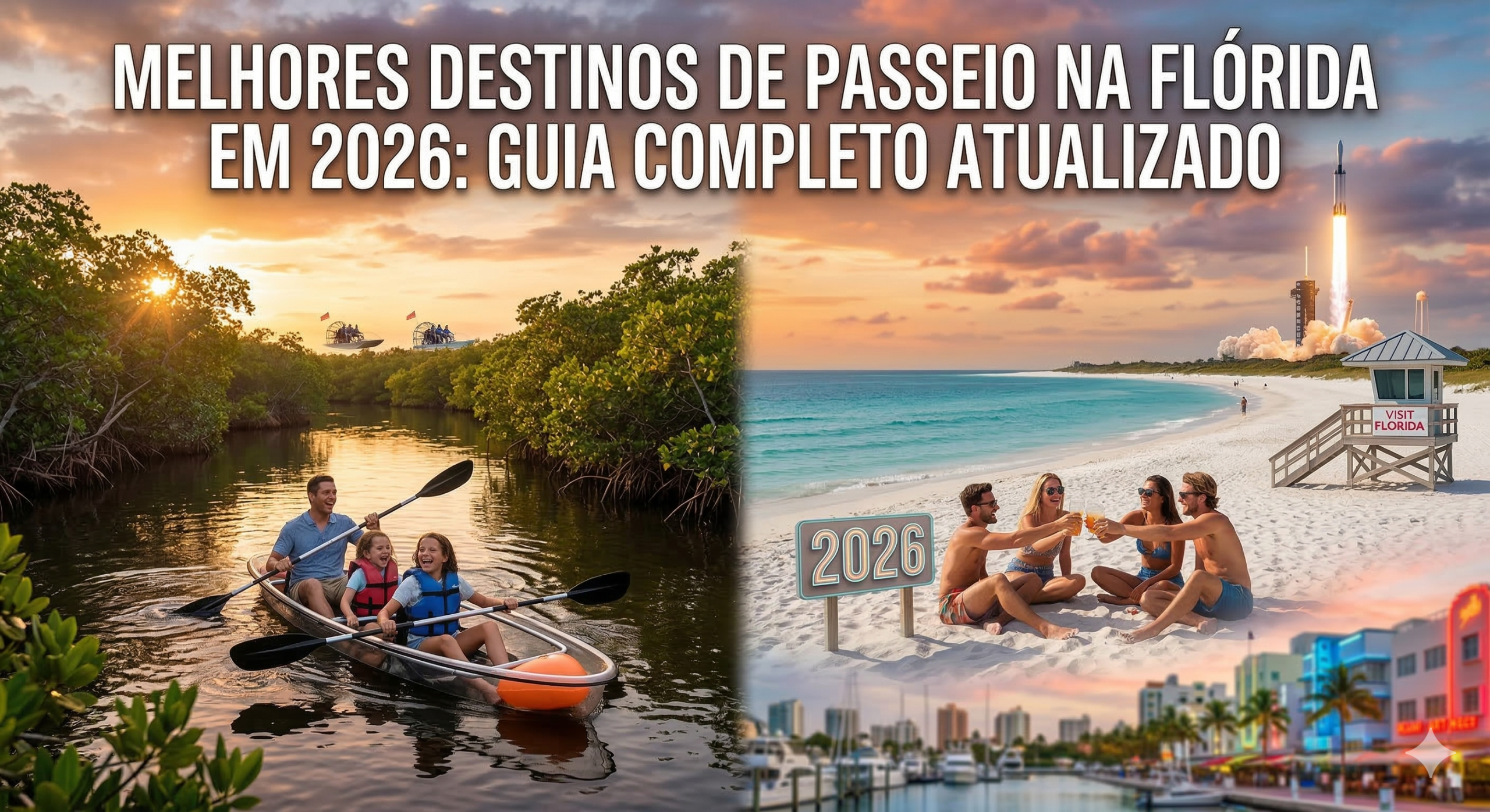 Melhores Destinos de Passeio na Flórida em 2026: Guia Completo Atualizado