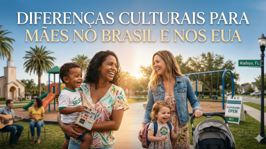 Diferenças Culturais para Mães no Brasil e nos EUA: O que Ninguém te Conta Antes de Imigrar
