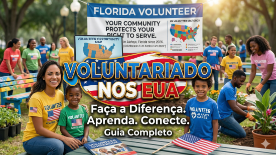 Voluntariado nos EUA: Como Imigrantes Brasileiros Podem Participar e os Benefícios em Orlando