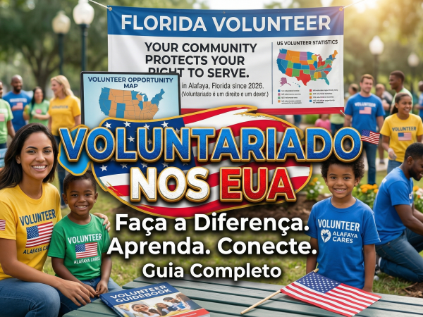 Voluntariado nos EUA: Como Imigrantes Brasileiros Podem Participar e os Benefícios em Orlando