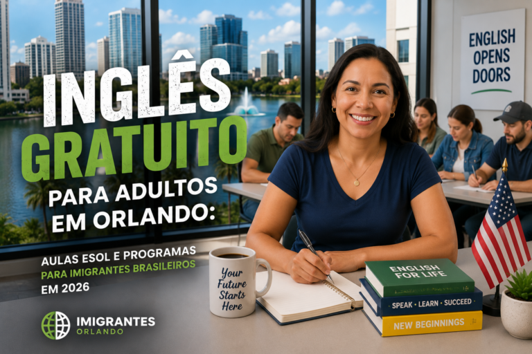 Inglês Gratuito para Adultos em Orlando: Aulas ESOL e Programas para Imigrantes Brasileiros em 2026
