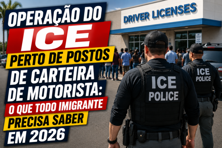 Operação do ICE Perto de Postos de Carteira de Motorista: O Que Todo Imigrante Precisa Saber em 2026