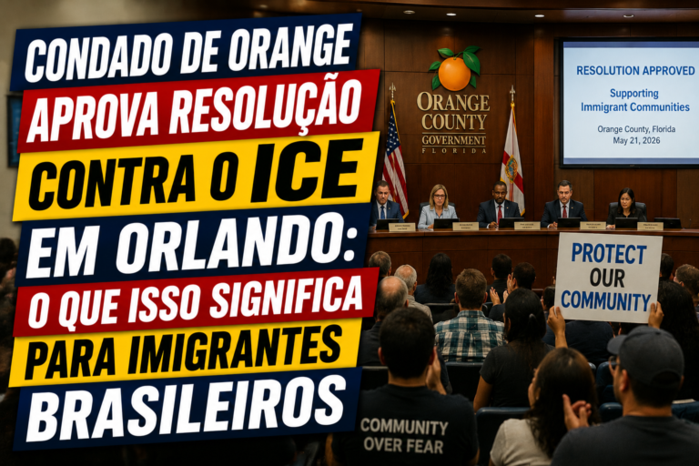 Condado de Orange Aprova Resolução contra o ICE em Orlando: O Que Isso Significa para Imigrantes Brasileiros