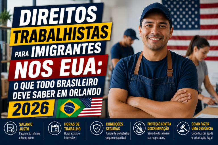 Direitos Trabalhistas para Imigrantes nos EUA: O Que Todo Brasileiro Deve Saber em Orlando 2026