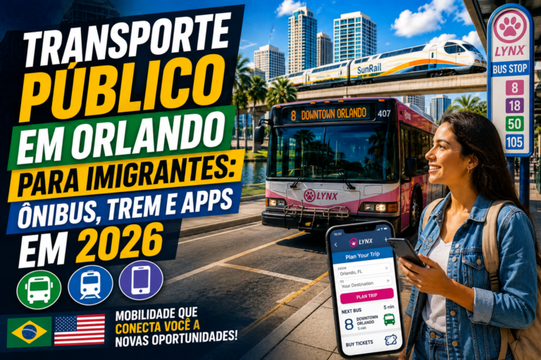 Transporte Público em Orlando para Imigrantes: Ônibus, Trem e Apps em 2026