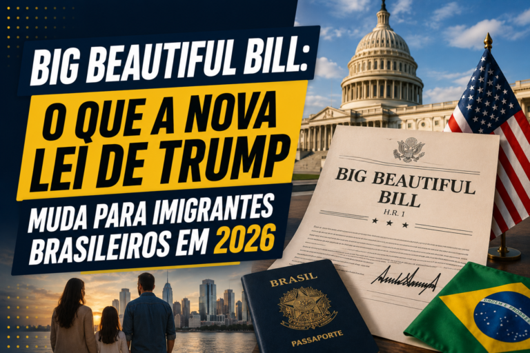 Big Beautiful Bill: O Que a Nova Lei de Trump Muda para Imigrantes Brasileiros em 2026