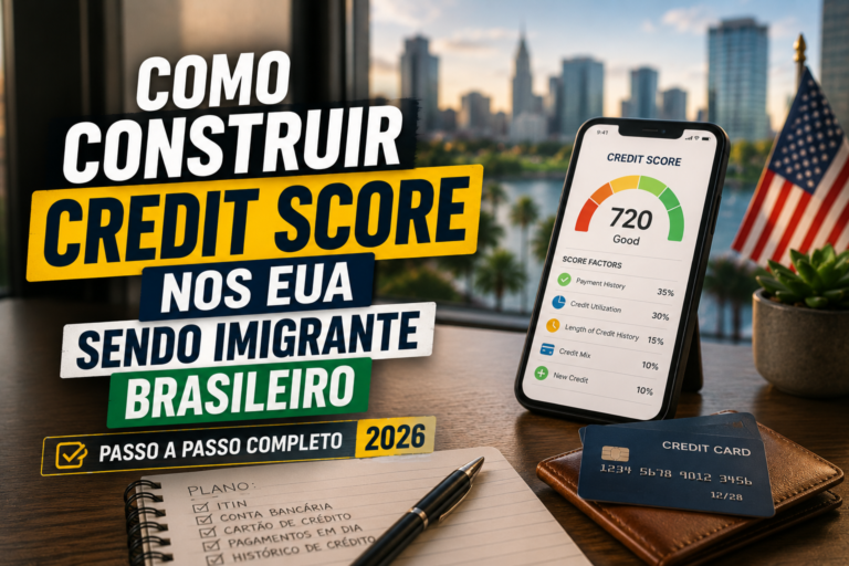 Como Construir Credit Score nos EUA sendo Imigrante Brasileiro: Passo a Passo Completo 2026