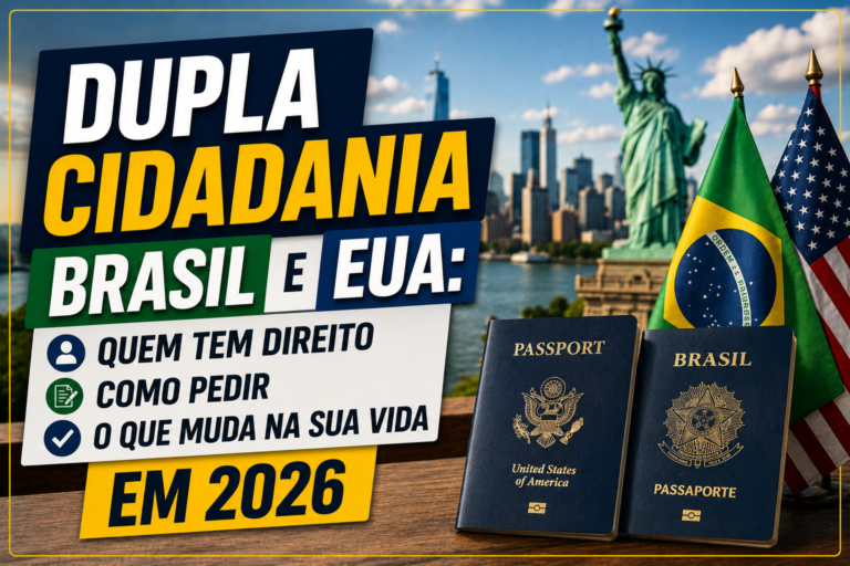 Dupla Cidadania Brasil e EUA: Quem Tem Direito, Como Pedir e O Que Muda na Sua Vida em 2026