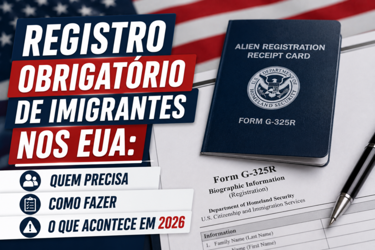 Registro Obrigatório de Imigrantes nos EUA: Quem Precisa, Como Fazer e o Que Acontece em 2026
