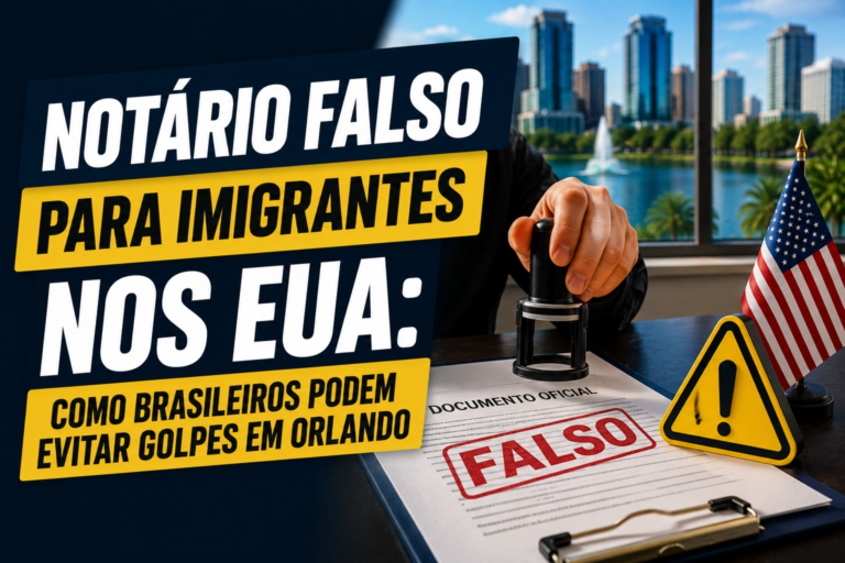 Notário Falso para Imigrantes nos EUA: Como Brasileiros Podem Evitar Golpes em Orlando