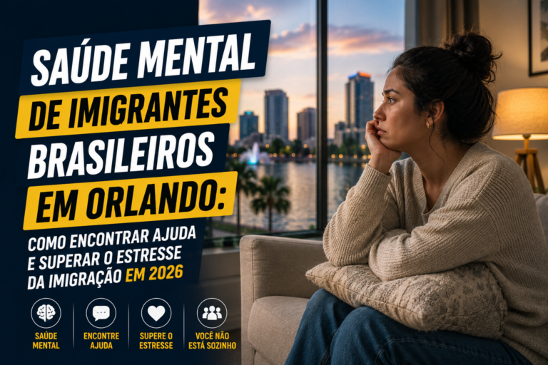 Saúde Mental de Imigrantes Brasileiros em Orlando: Como Encontrar Ajuda e Superar o Estresse da Imigração em 2026