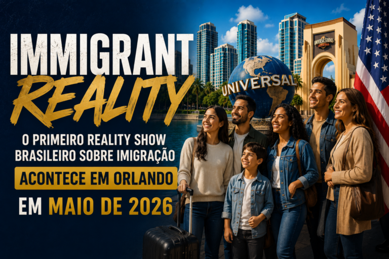 Immigrant Reality: O Primeiro Reality Show Brasileiro sobre Imigração Acontece em Orlando em Maio de 2026