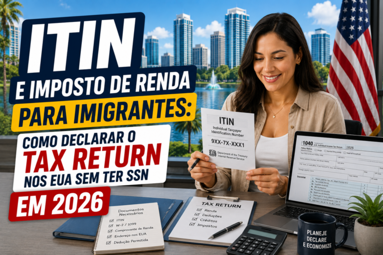 ITIN e Imposto de Renda para Imigrantes: Como Declarar o Tax Return nos EUA sem Ter SSN em 2026