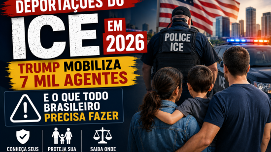 Deportações do ICE em 2026: Trump Mobiliza 7 Mil Agentes e O Que Todo Brasileiro Precisa Fazer