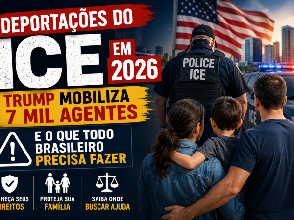 Deportações do ICE em 2026: Trump Mobiliza 7 Mil Agentes e O Que Todo Brasileiro Precisa Fazer