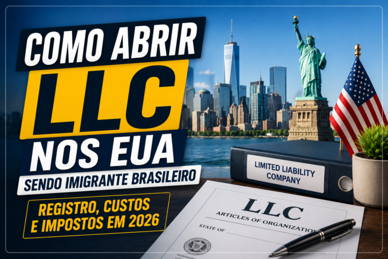 Como Abrir LLC nos EUA sendo Imigrante Brasileiro: Registro, Custos e Impostos em 2026
