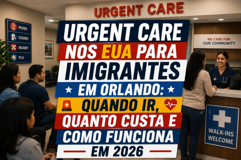 Urgent Care nos EUA para Imigrantes em Orlando: Quando Ir, Quanto Custa e Como Funciona em 2026